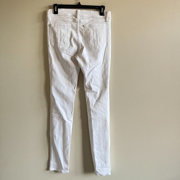 Rag & Bone The Skinny Jeans Womens Bright White Low Rise Denim Size 29 Pants - Picture 7 of 11